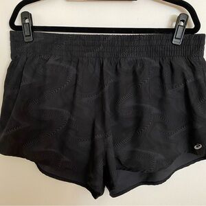 ASICS black running shorts. XL.